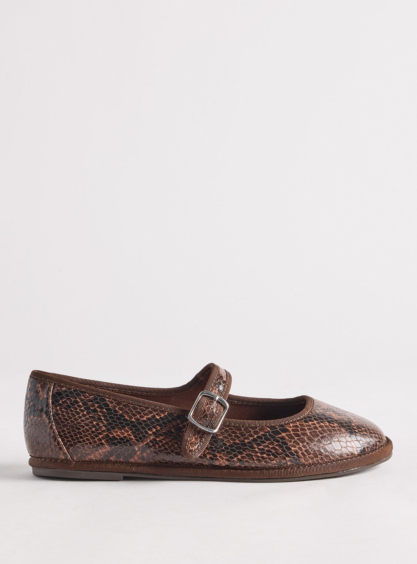 Mary Jane Ballet Flat (WW), SNAKE BROWN, alternate