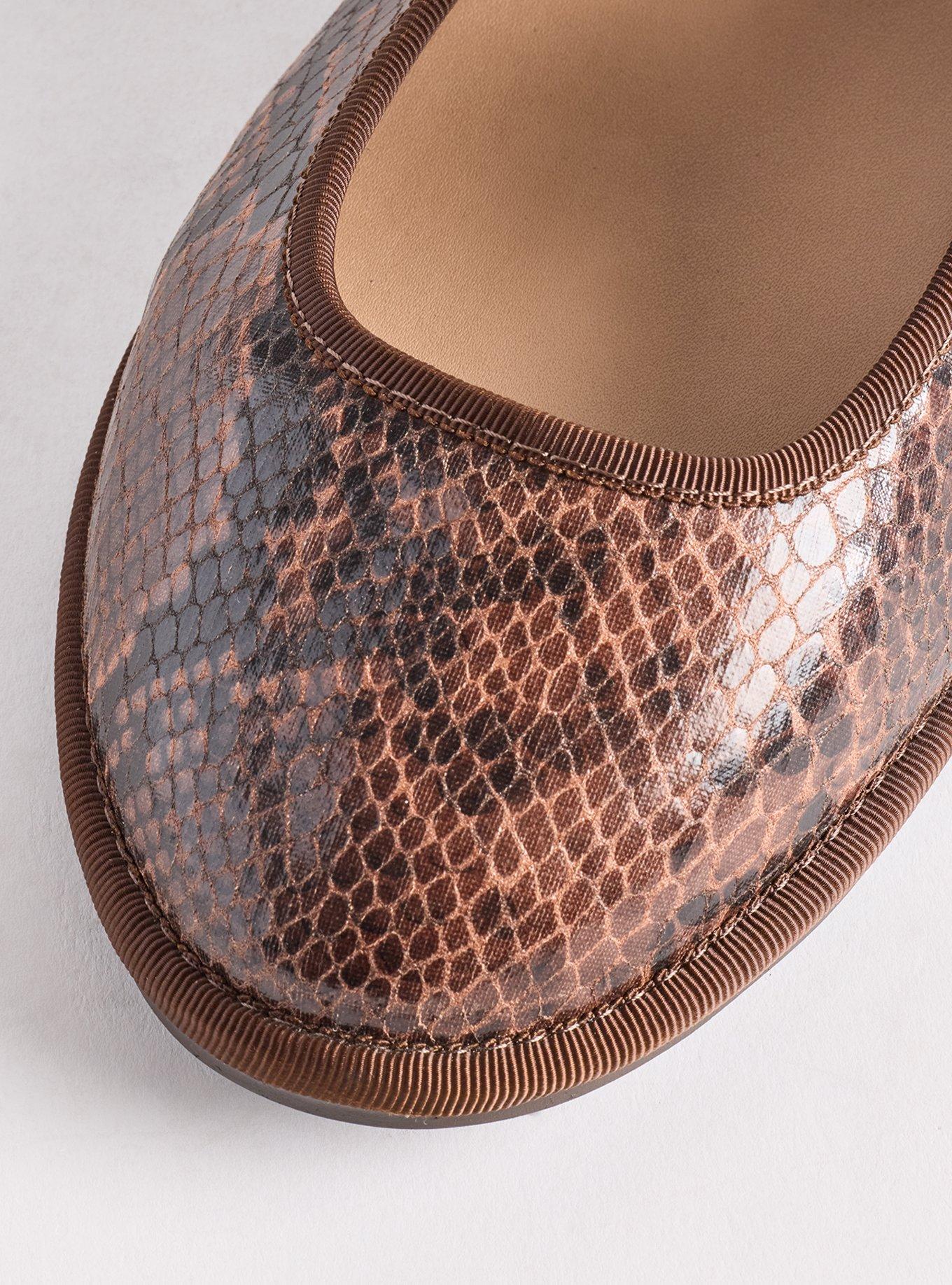 Mary Jane Ballet Flat (WW), SNAKE BROWN, alternate