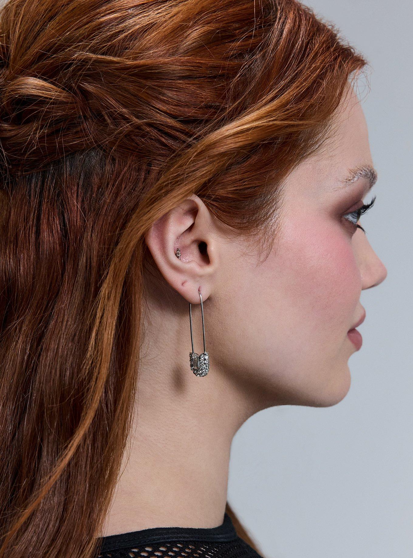 Safety Pin Earring, , alternate