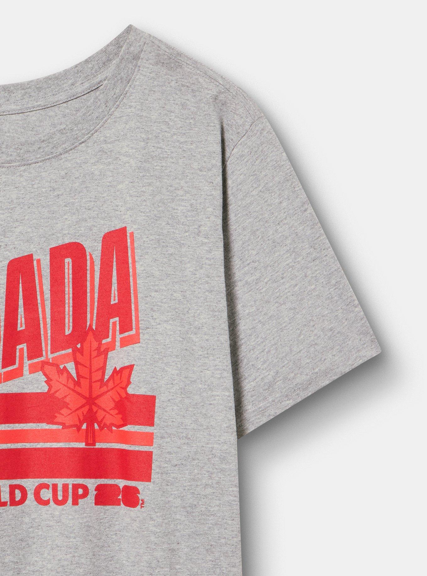 FIFA Team Canada Classic Cotton Crew Tee, HEATHER GREY, alternate