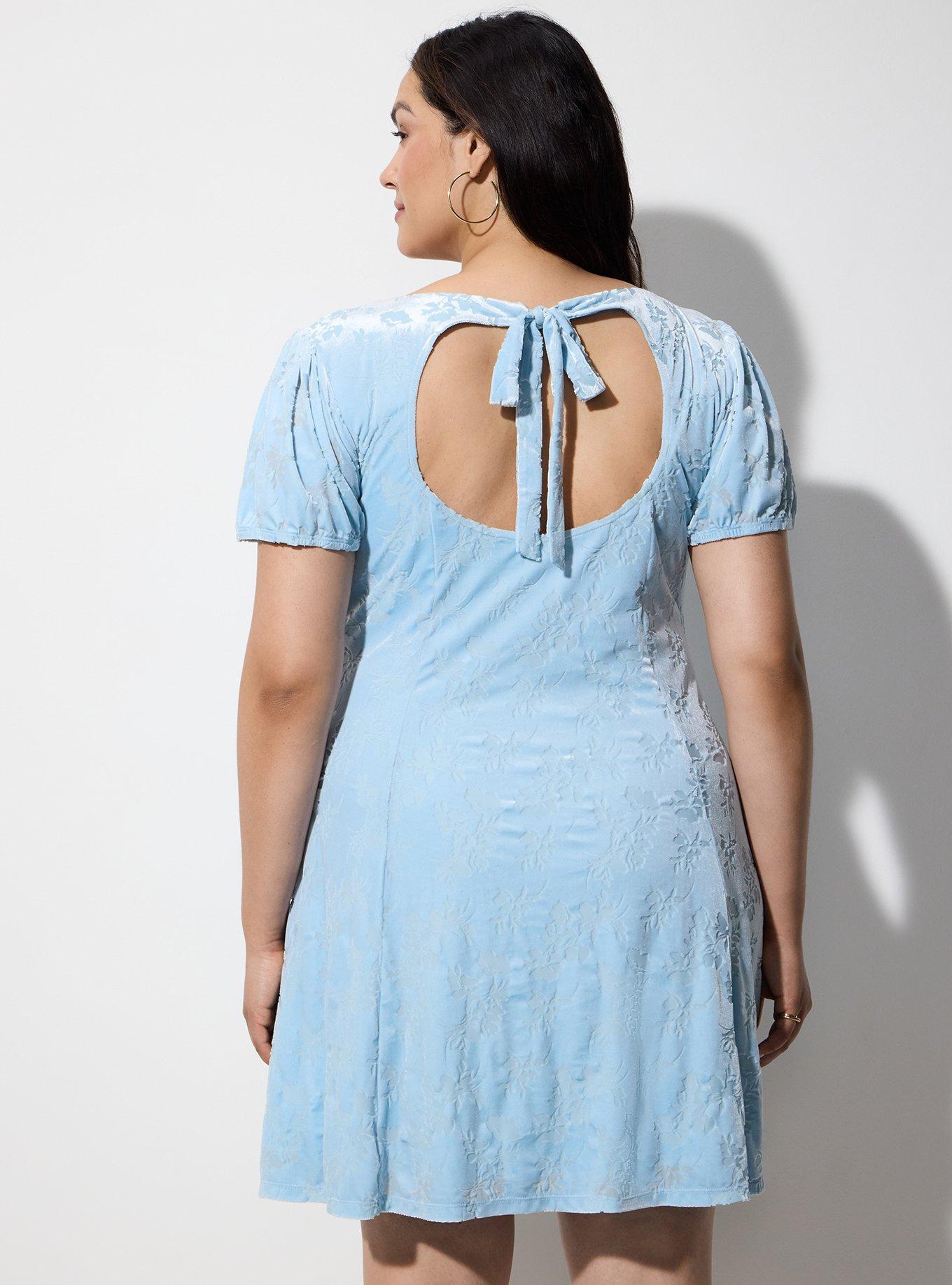 Plus Size LoveSick Velour Burnout Mini Dress, SKYWAY, alternate