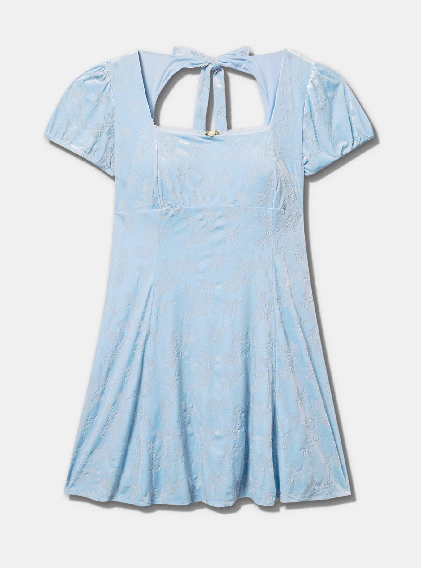 Plus Size LoveSick Velour Burnout Mini Dress, SKYWAY, flat