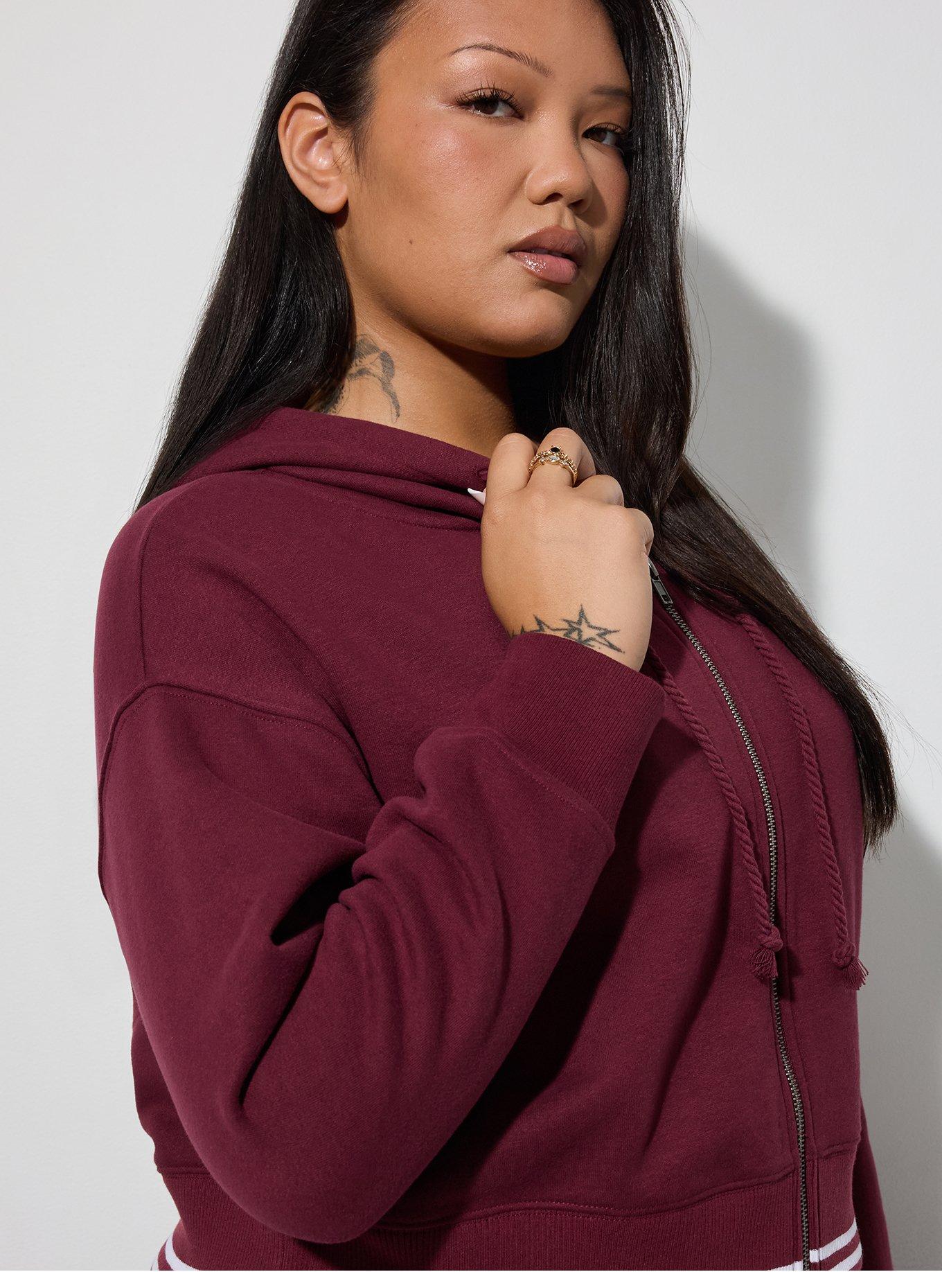 LoveSick Zip-Up Hoodie, MAROON BANNER, alternate