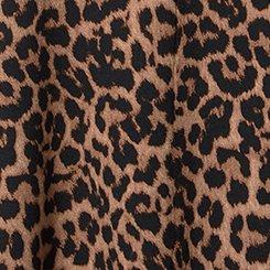 Plus Size Super Soft Jersey V-Back Sleep Chemise, ON THE PROWL LEOPARD BROWN, swatch