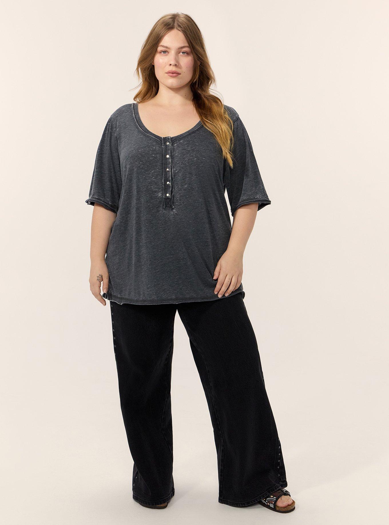 Festi Burnout Scoop Relaxed Henley, PHANTOM, alternate