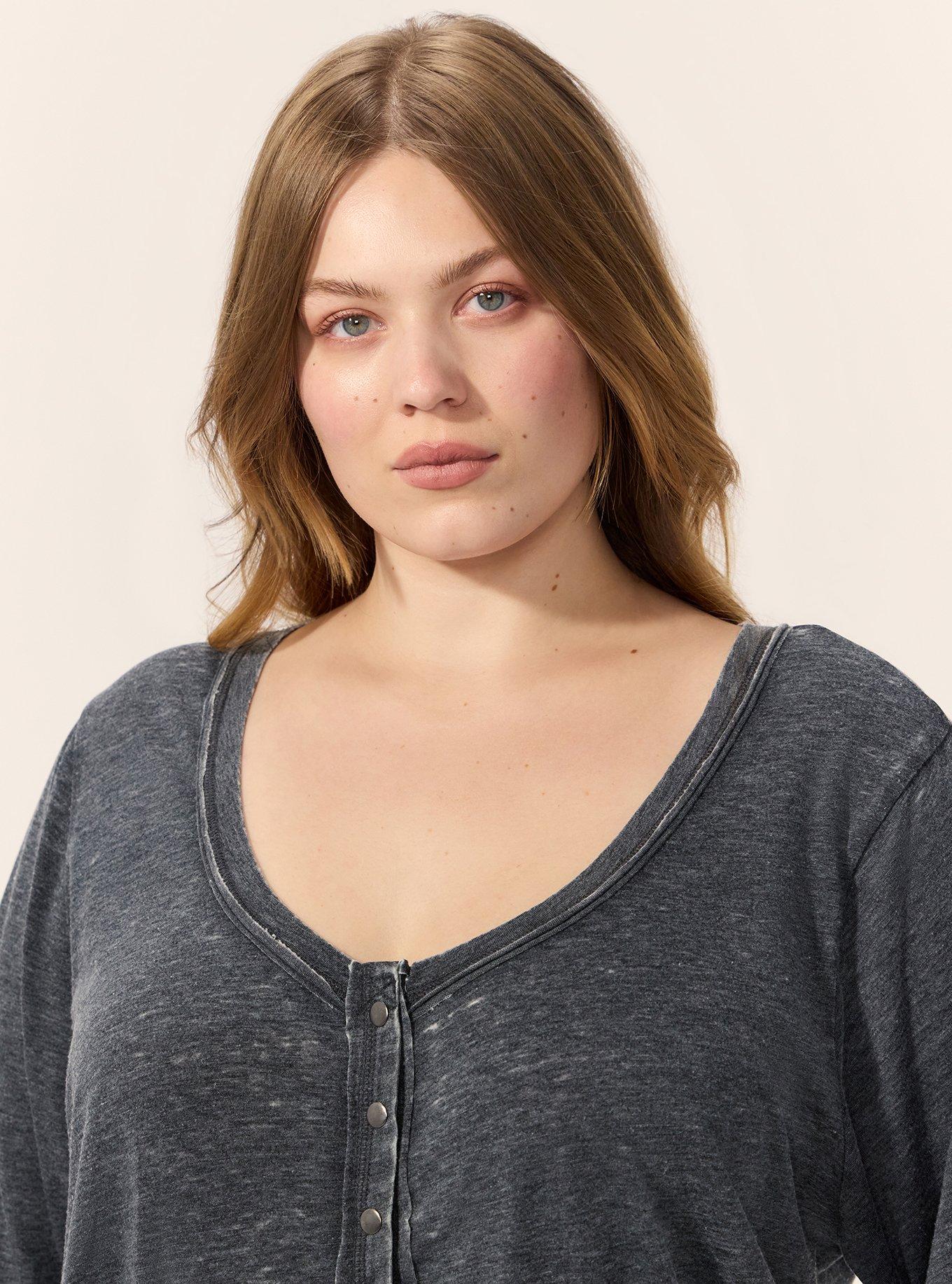 Festi Burnout Scoop Relaxed Henley, PHANTOM, alternate