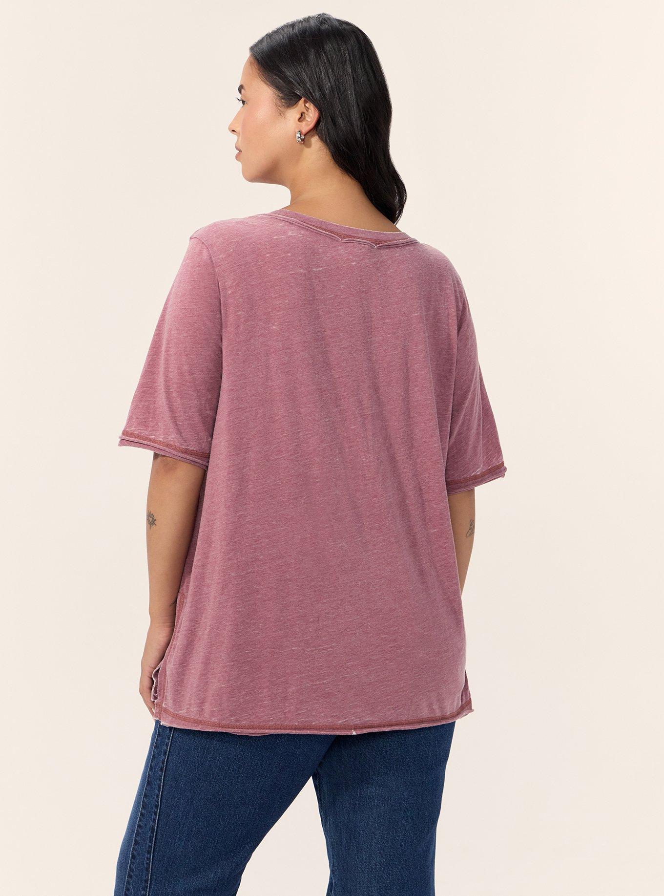 Festi Burnout Scoop Relaxed Henley, WILD GINGER, alternate