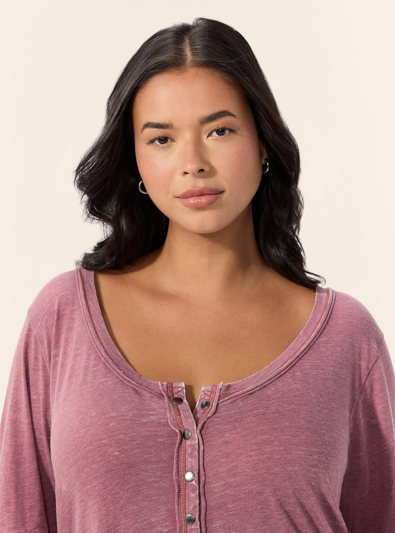 Festi Burnout Scoop Relaxed Henley, WILD GINGER, alternate