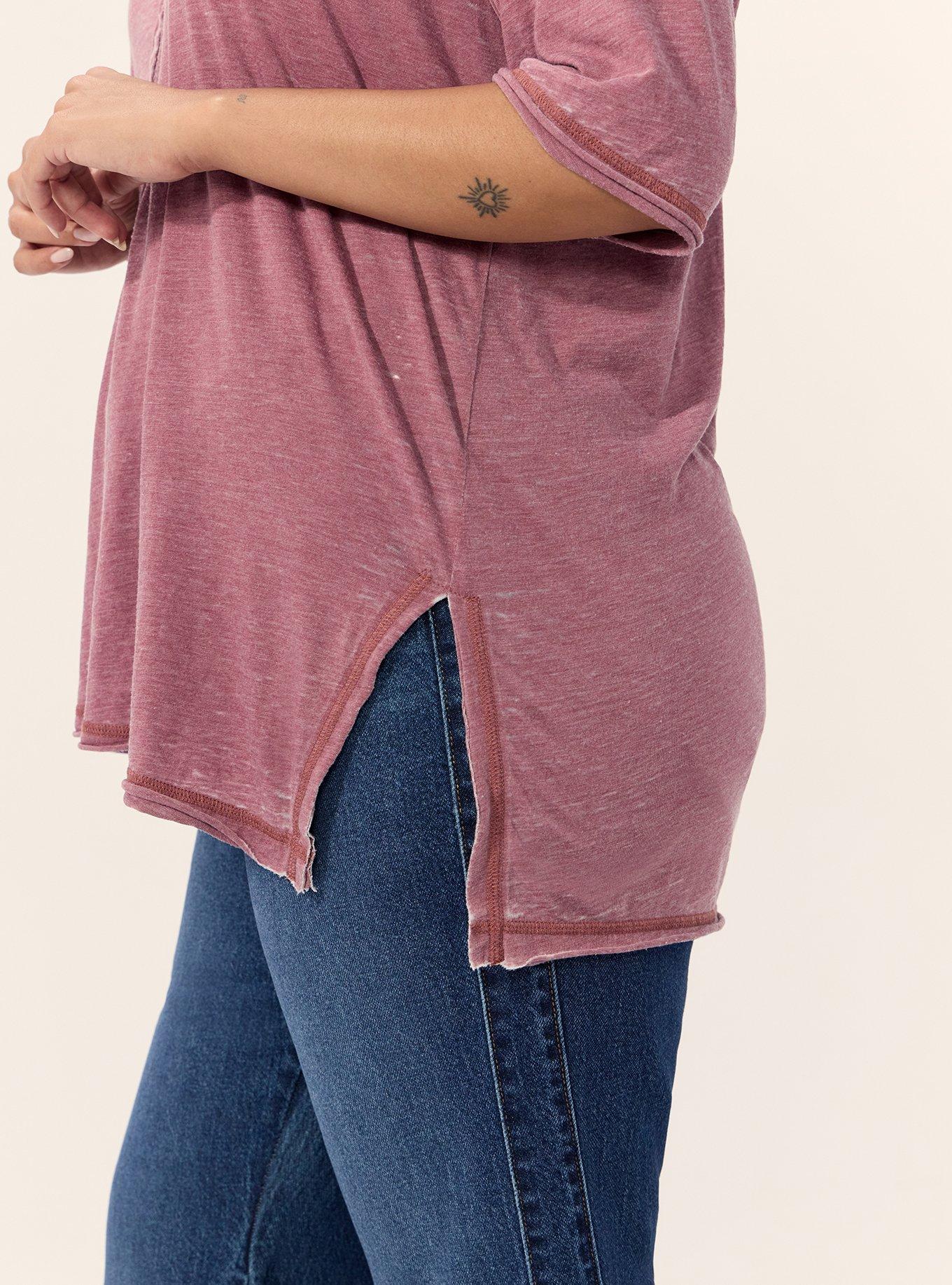 Festi Burnout Scoop Relaxed Henley, WILD GINGER, alternate