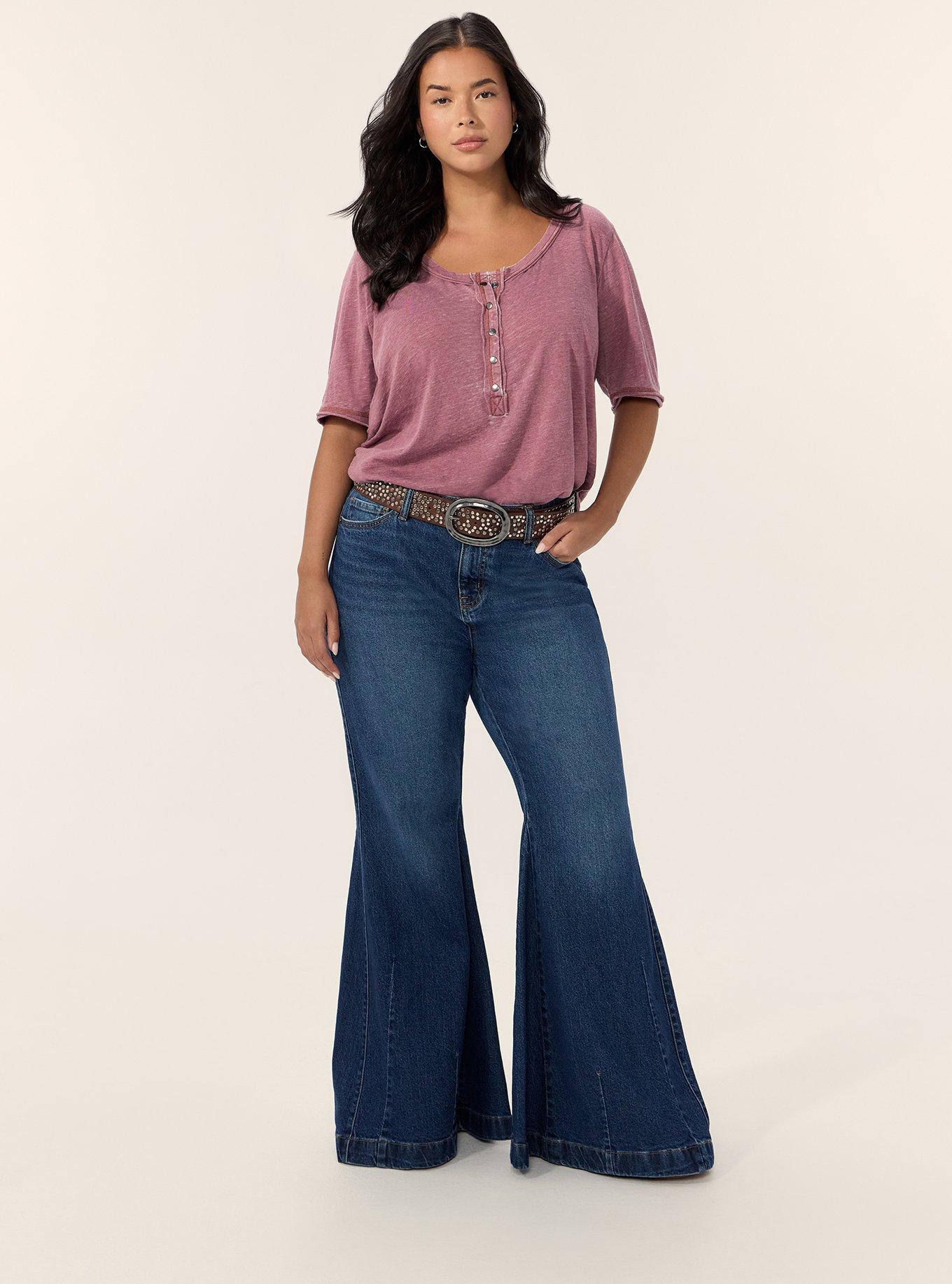 Festi Burnout Scoop Relaxed Henley, WILD GINGER, alternate