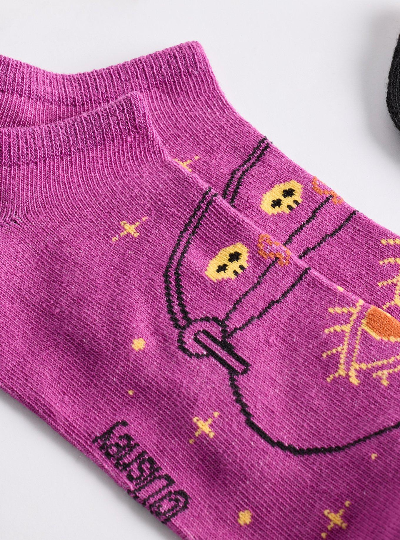 5-Pack Hocus Pocus Low Cut Socks, HOCUS POCUS DEEP BLACK, alternate