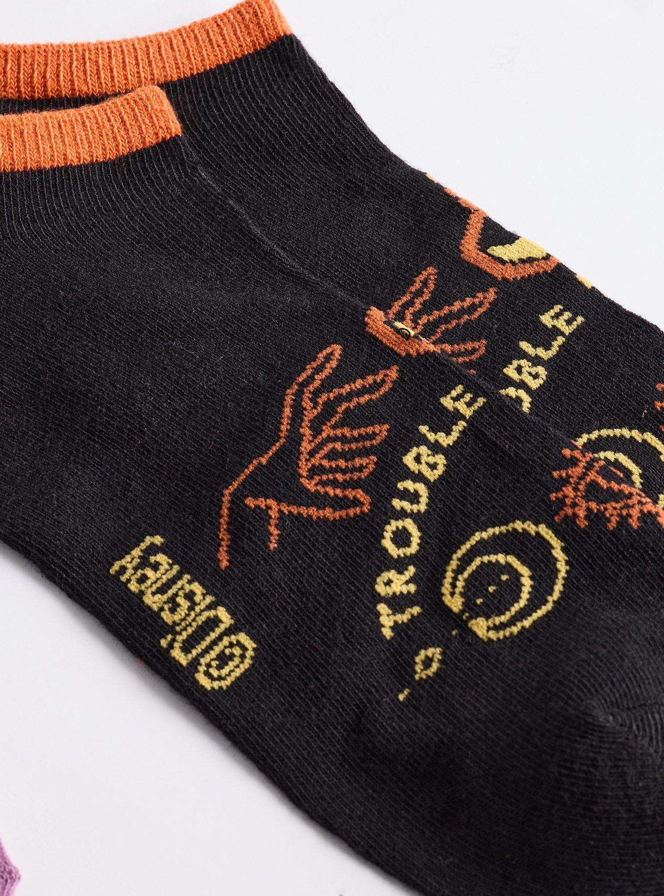 5-Pack Hocus Pocus Low Cut Socks, HOCUS POCUS DEEP BLACK, alternate