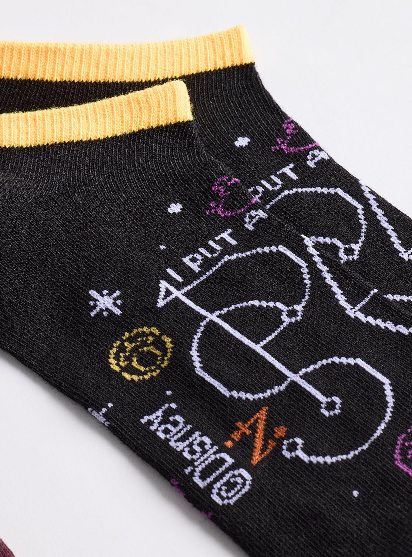 5-Pack Hocus Pocus Low Cut Socks, HOCUS POCUS DEEP BLACK, alternate