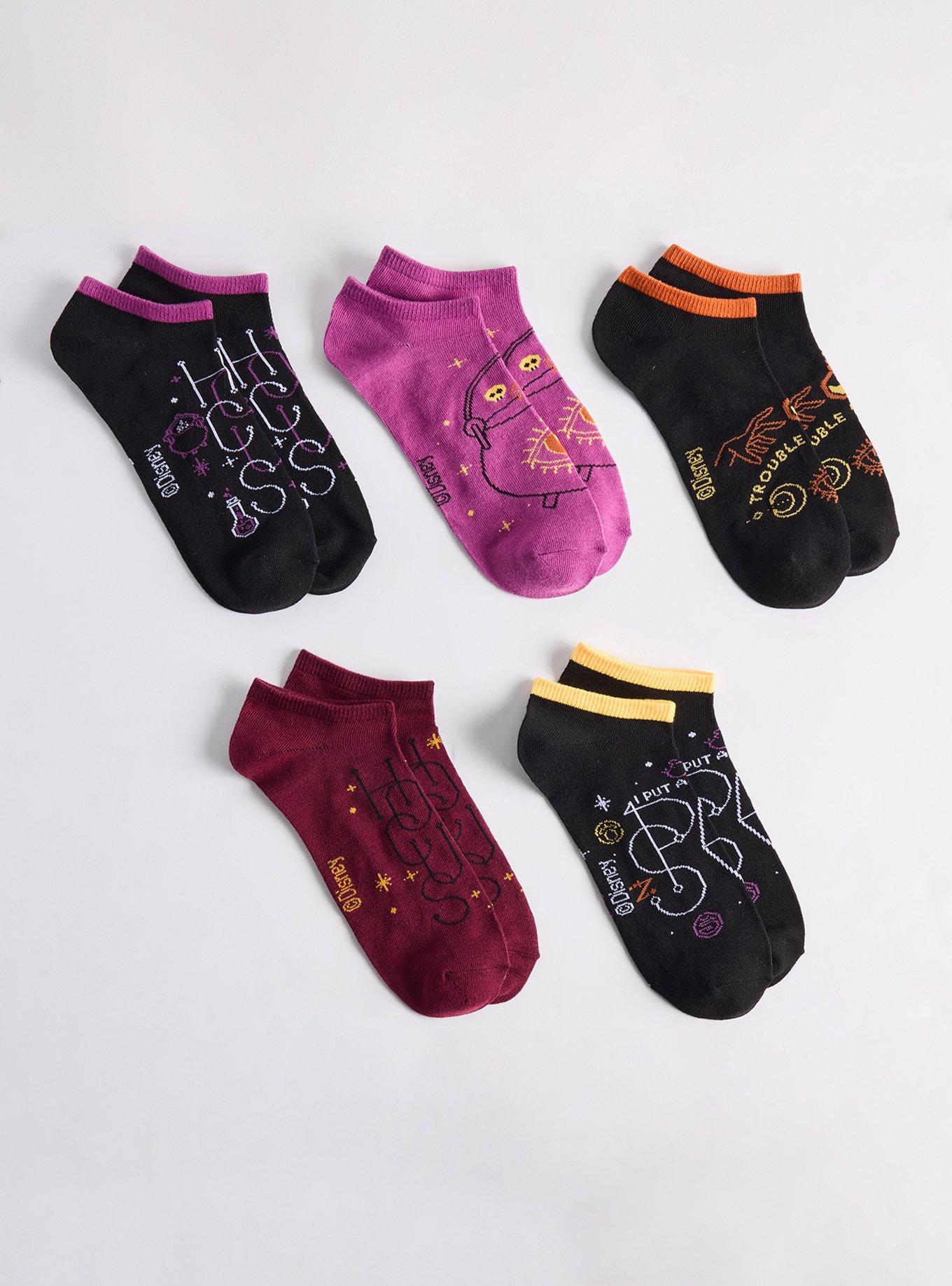 5-Pack Hocus Pocus Low Cut Socks, HOCUS POCUS DEEP BLACK, hi-res