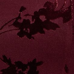 LoveSick Flocked Mesh Bell Sleeve Mini Dress, TROOPER FLORAL WINE, swatch