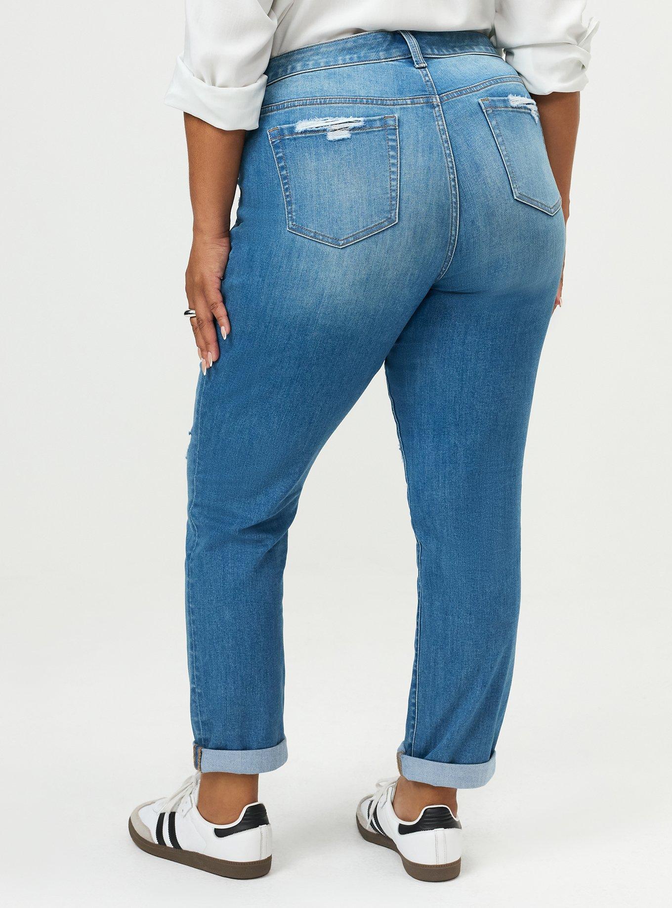 Perfect Boyfriend Mid-Rise Jean, BLUE 24, alternate