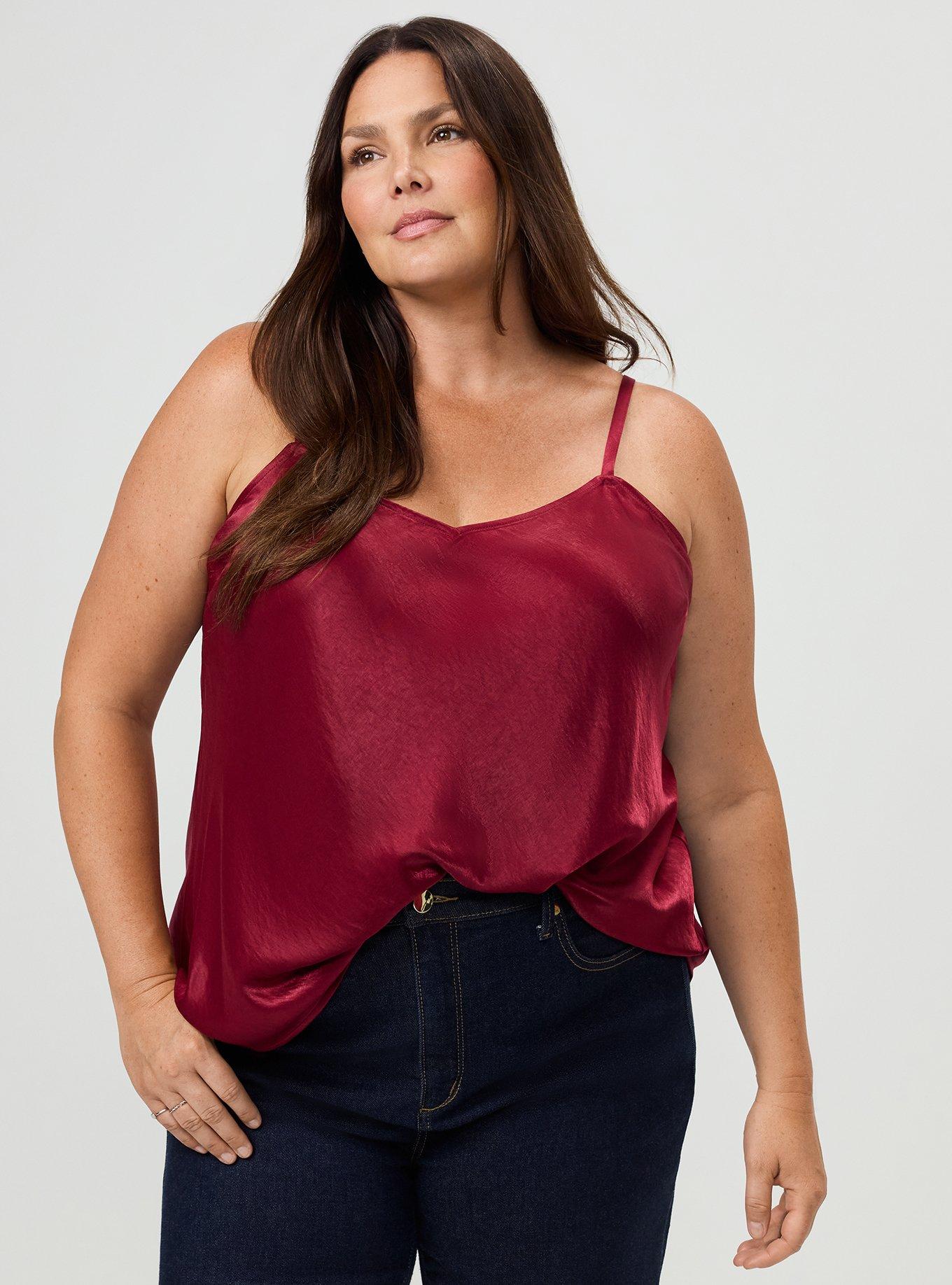 Studio Luxe Cami, RUMBA RED, alternate