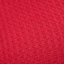 Plus Size Waffle Varsity Snap Front Hoodie, JESTER RED, swatch