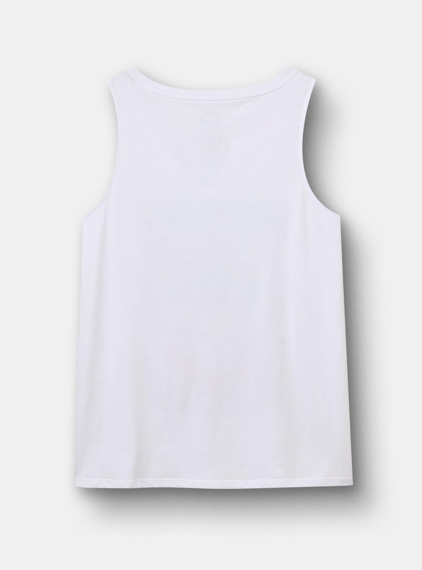 Grateful Dead Classic Cotton Notch Neck Tank, BRIGHT WHITE, alternate