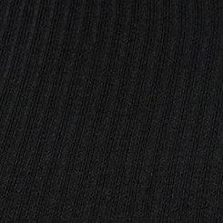 Super Soft Rib Notch Neck Henley Top, DEEP BLACK, swatch