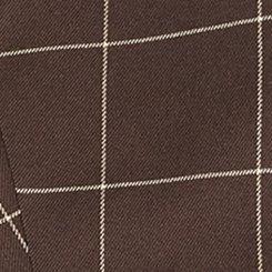 Plus Size Studio Luxe Twill Halter Top, THIN PANE PLAID BROWN, swatch