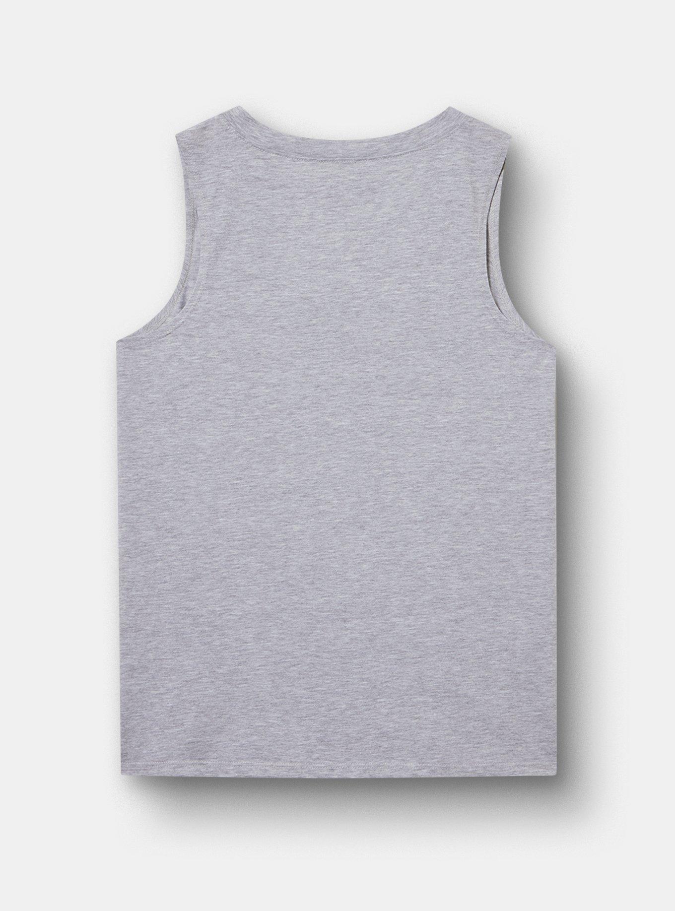 Plus Size Disney Mickey Mouse Classic Cotton Notch Neck Tank, HEATHER GREY, alternate