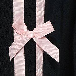 Plus Size LoveSick Bow Trim Wide Leg Sweatpant, DEEP BLACK, swatch