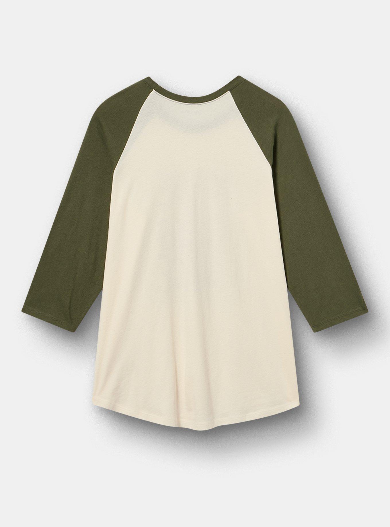 Heritage Jersey 3/4 Sleeve Raglan Tee, MADE OF GRIT AND GRACE WHISPER WHITE, alternate