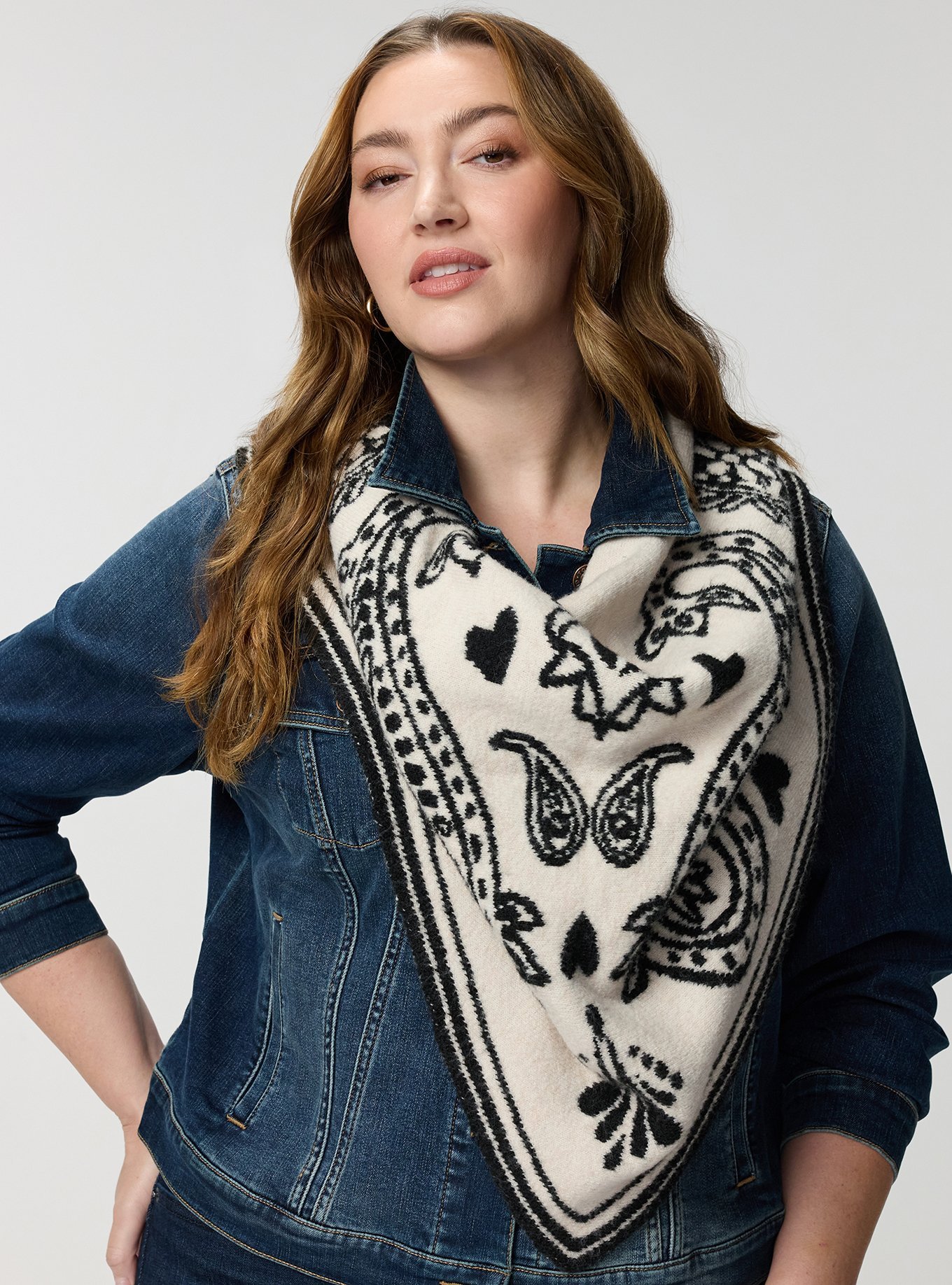 Reversible Triangle Scarf, , alternate