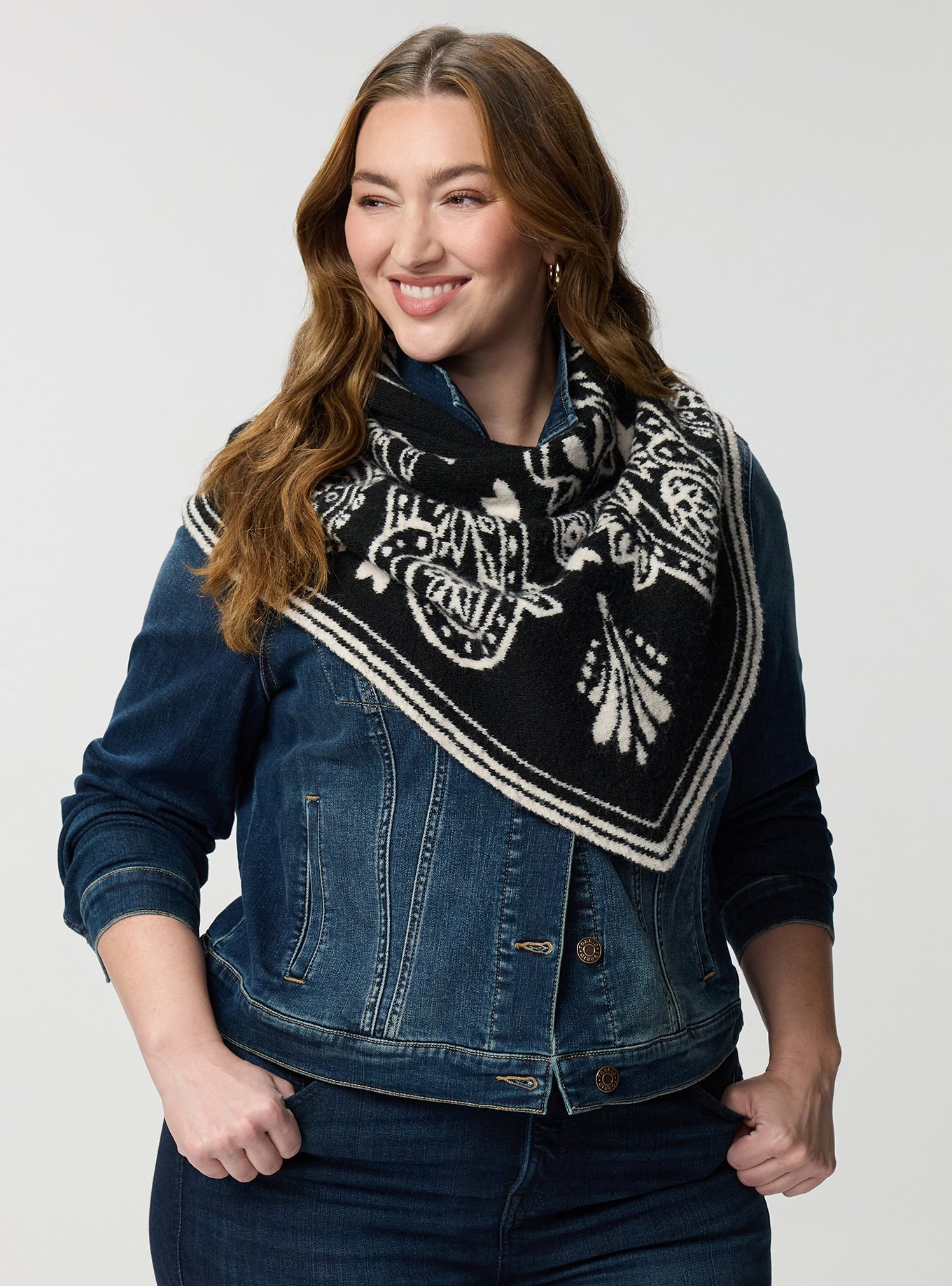 Reversible Triangle Scarf, , alternate