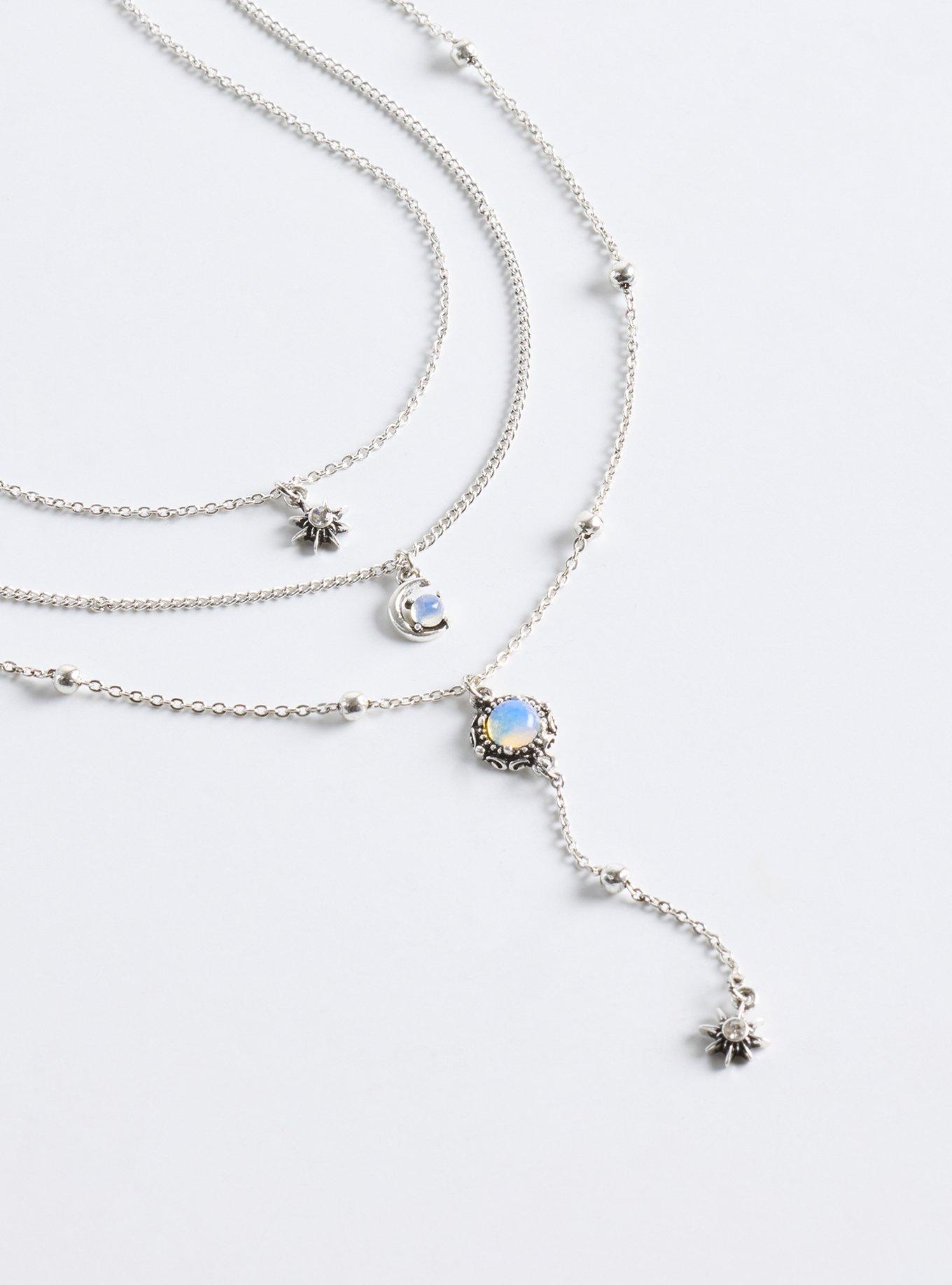 Moon Fairy Layered Necklace, , alternate