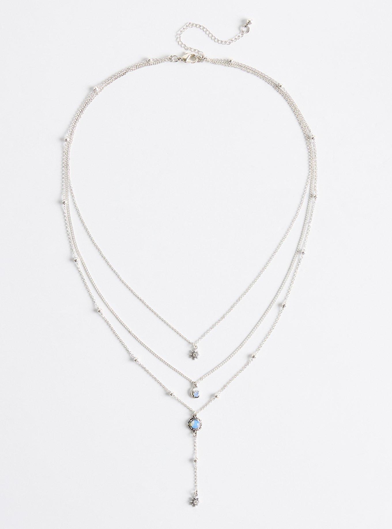Moon Fairy Layered Necklace, , hi-res