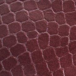 Plus Size Square Toe Elastic Mary Jane Flat (WW), BURGUNDY SNAKE, swatch