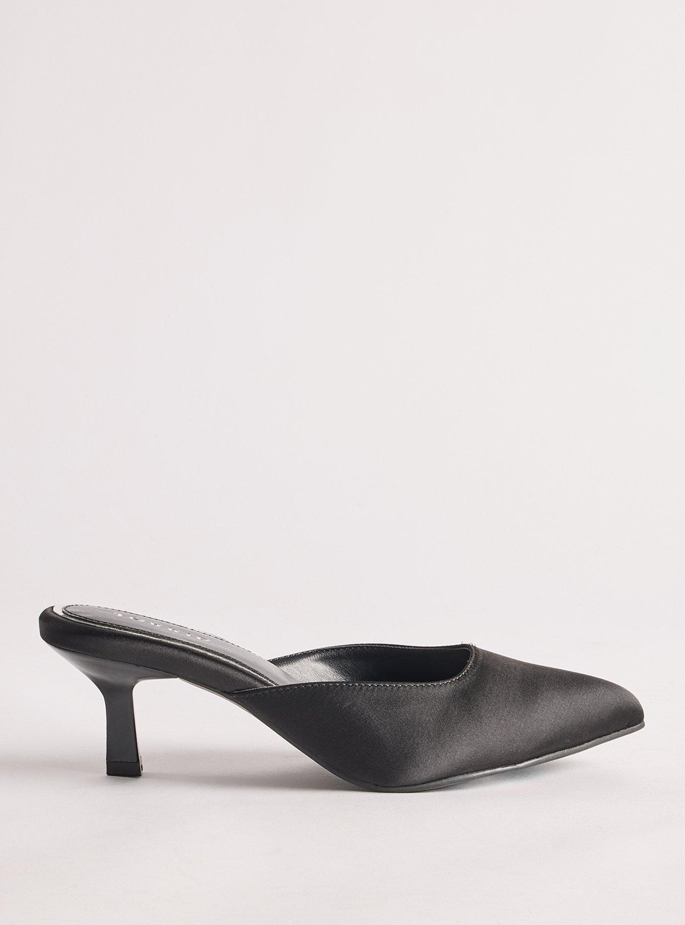 Pointed Toe Mule (WW), BLACK, alternate
