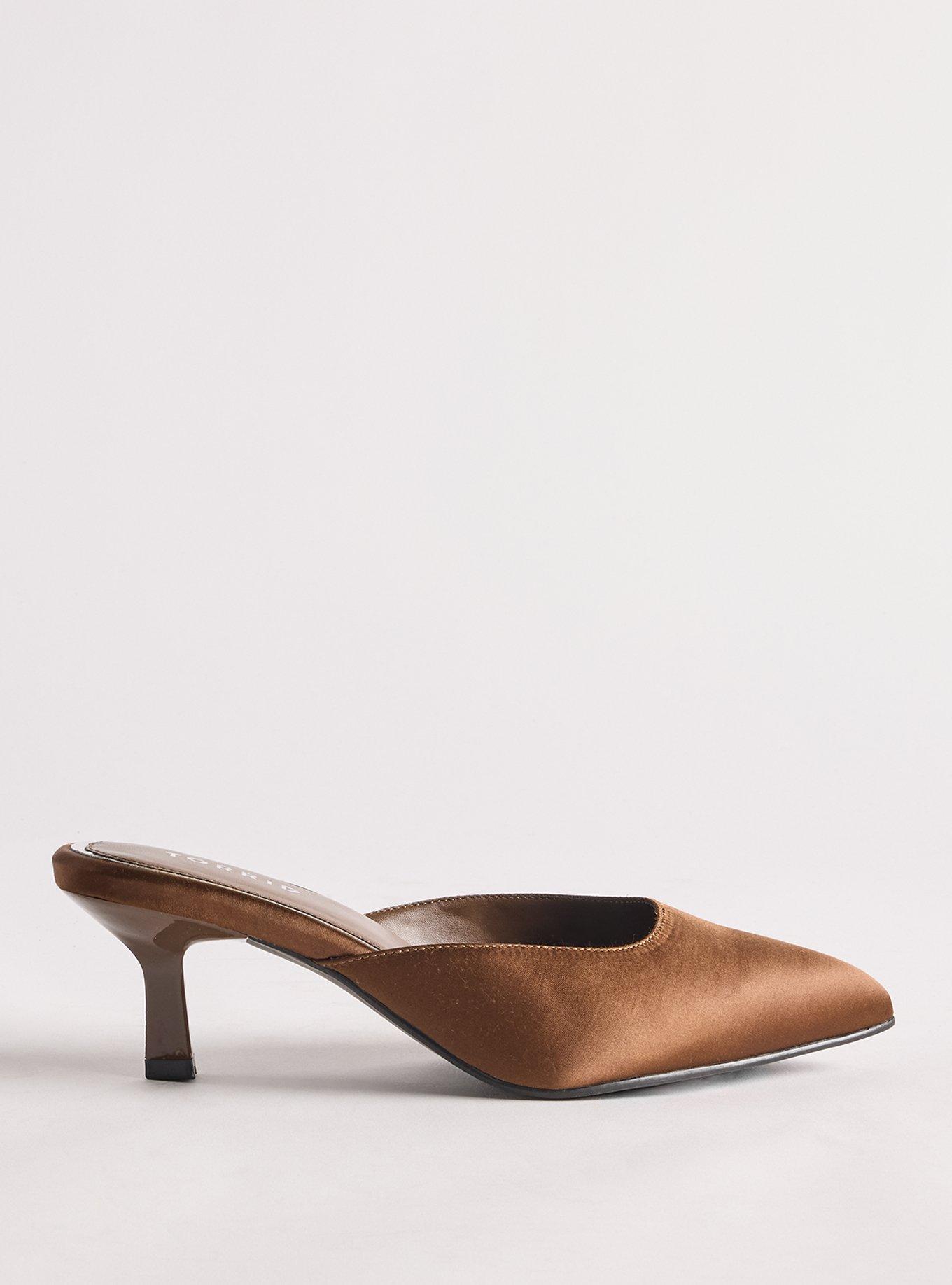 Pointed Toe Mule (WW), DARK BROWN, alternate