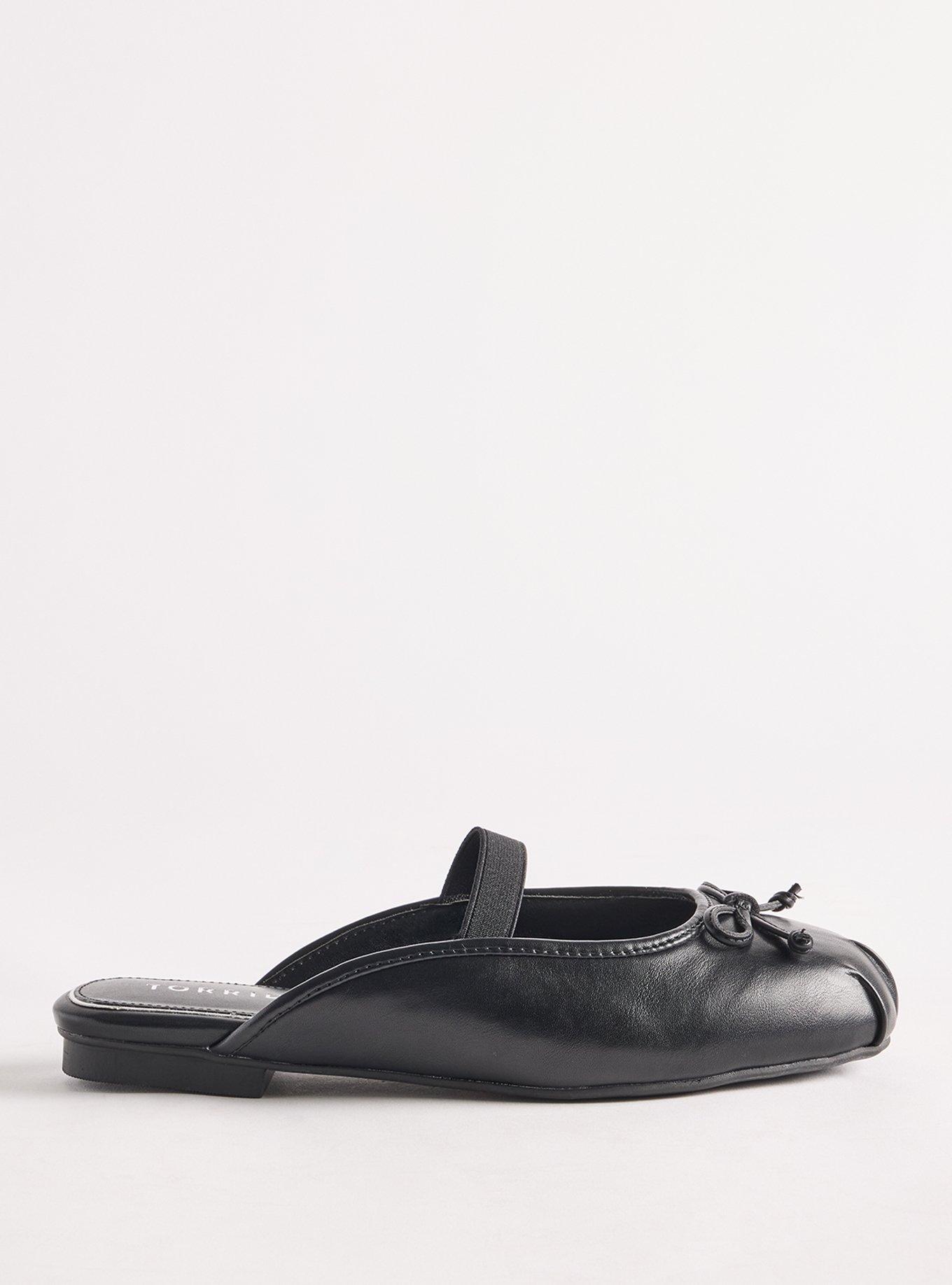 Plus Size Mary Jane Ballet Mule (WW), BLACK, alternate