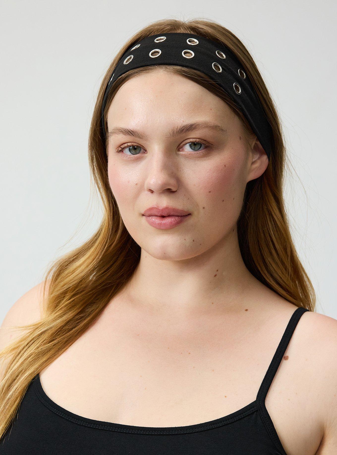 Plus Size Grommet Soft Headband Set, , alternate