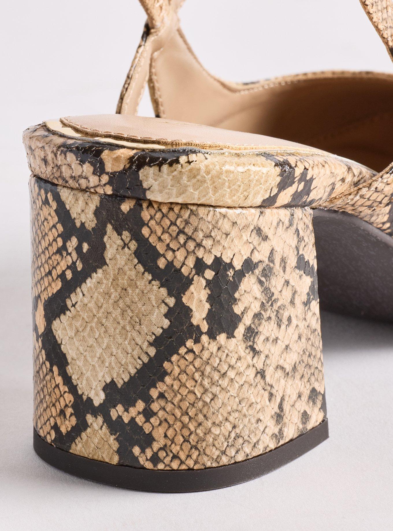 Slingback Block Heel (WW), SNAKE, alternate