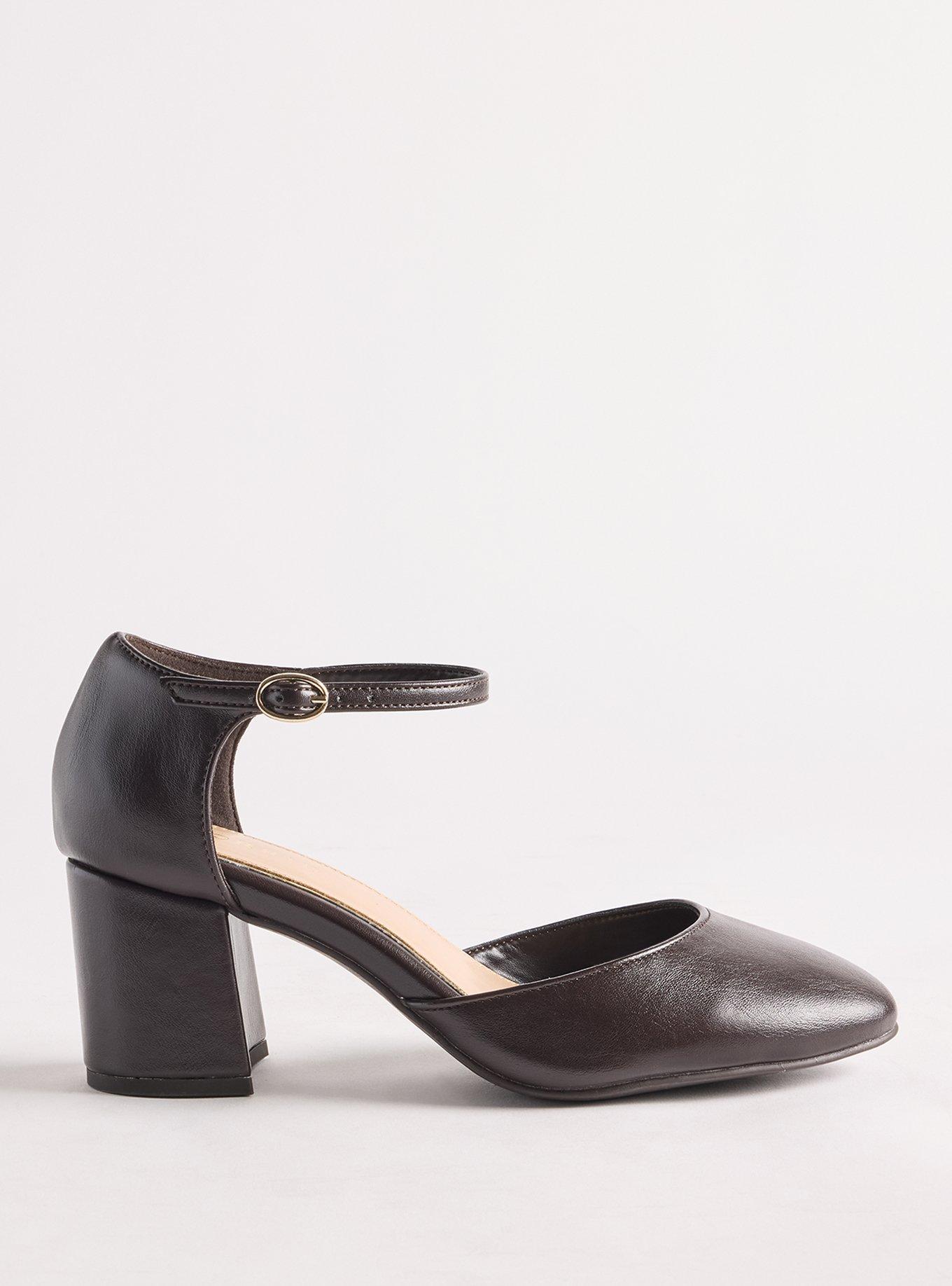 D'Orsay Mary Jane Block Heel (WW), DARK BROWN, alternate