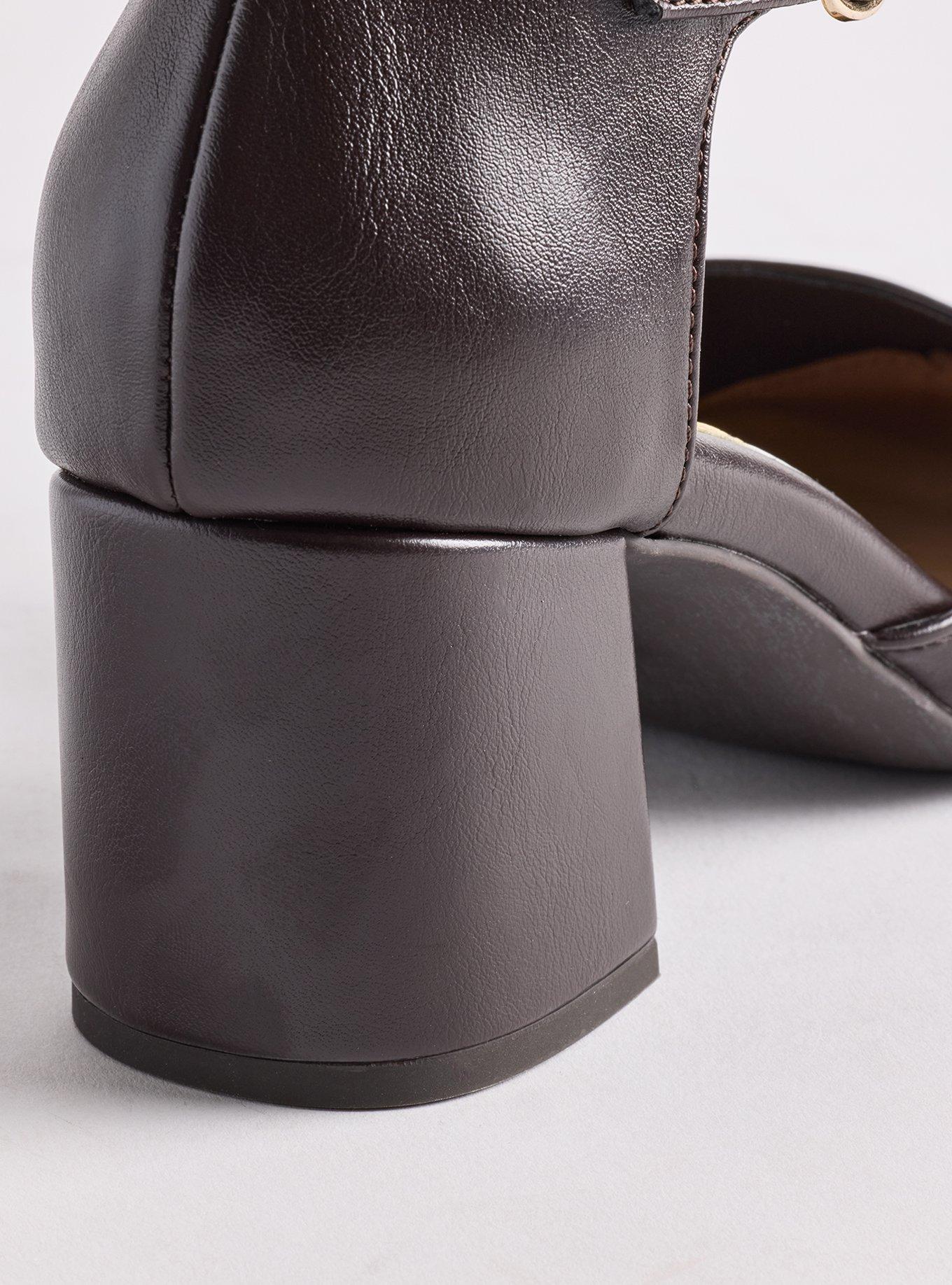 D'Orsay Mary Jane Block Heel (WW), DARK BROWN, alternate