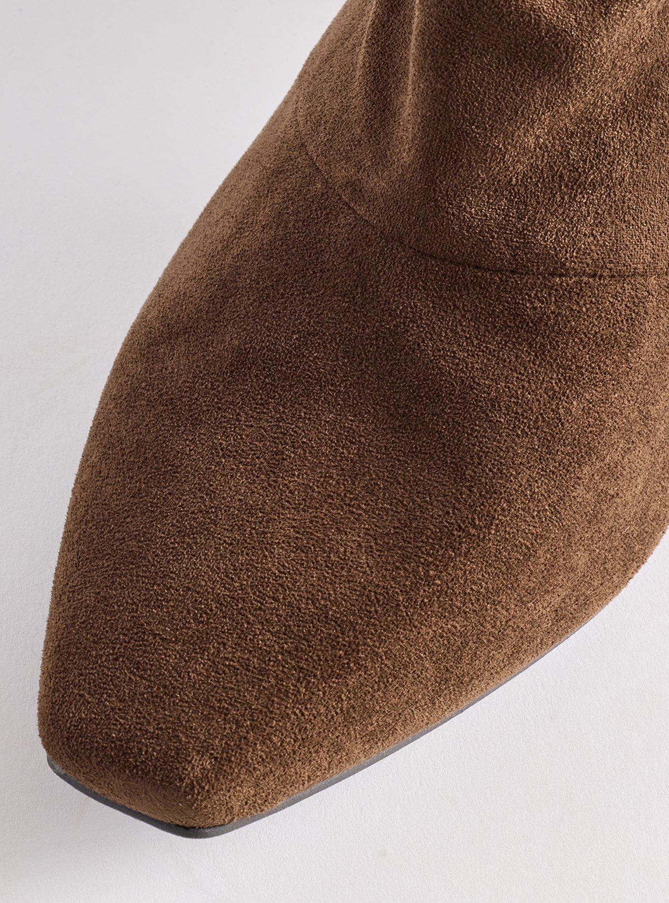 Slouch Kitten Heel Bootie (WW), OLIVE, alternate
