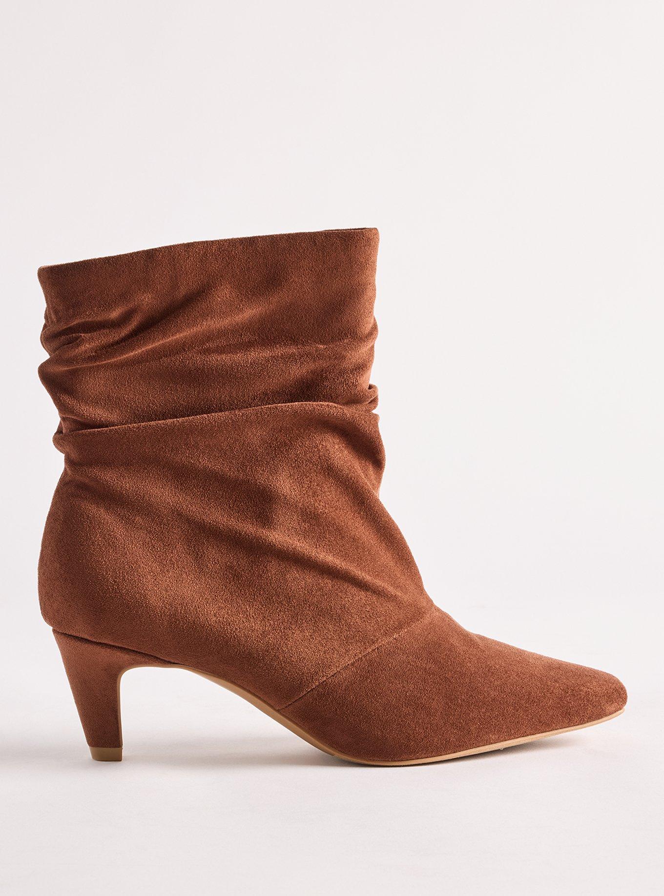 Slouch Kitten Heel Bootie (WW), COGNAC, alternate