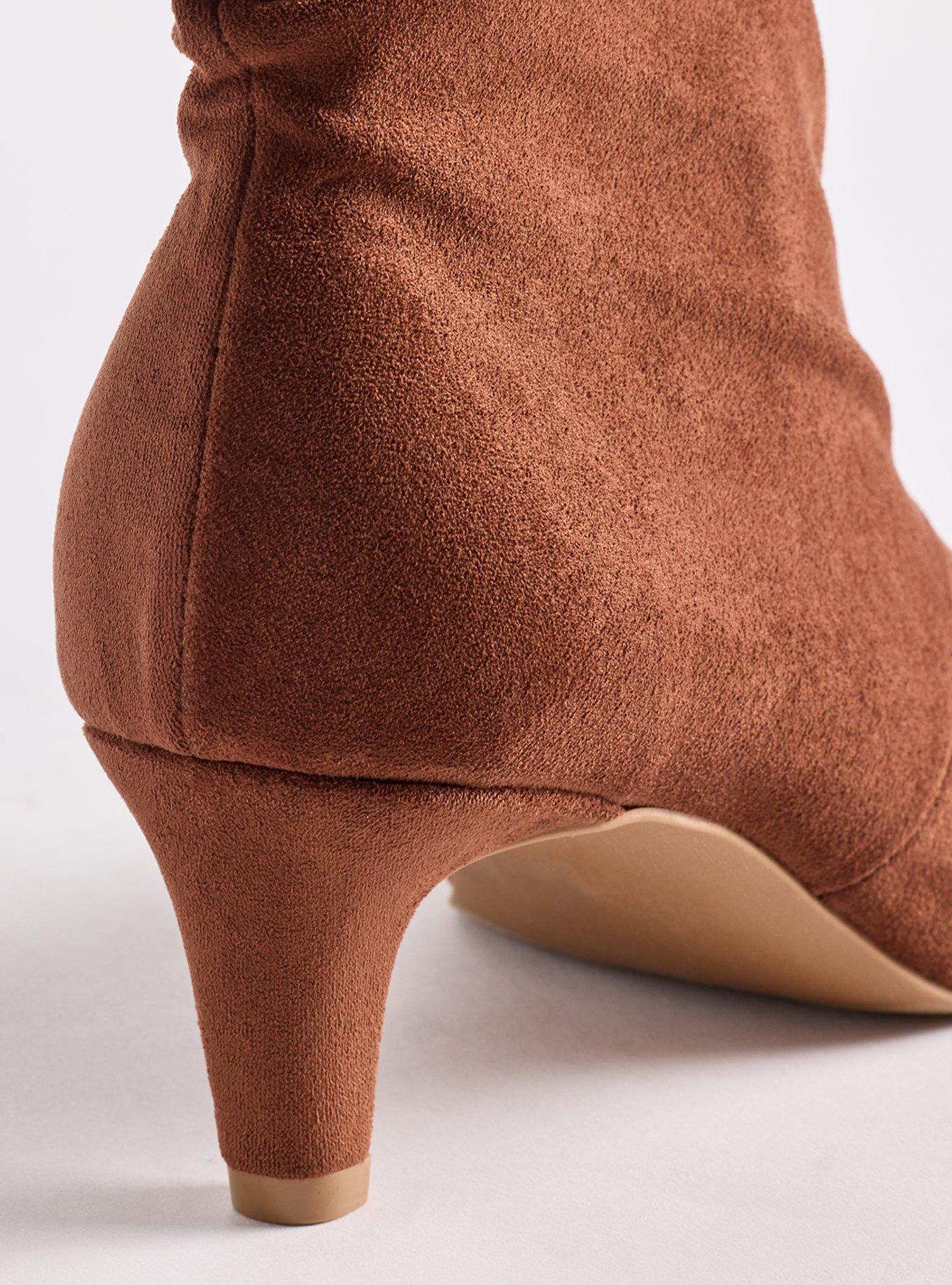 Slouch Kitten Heel Bootie (WW), COGNAC, alternate