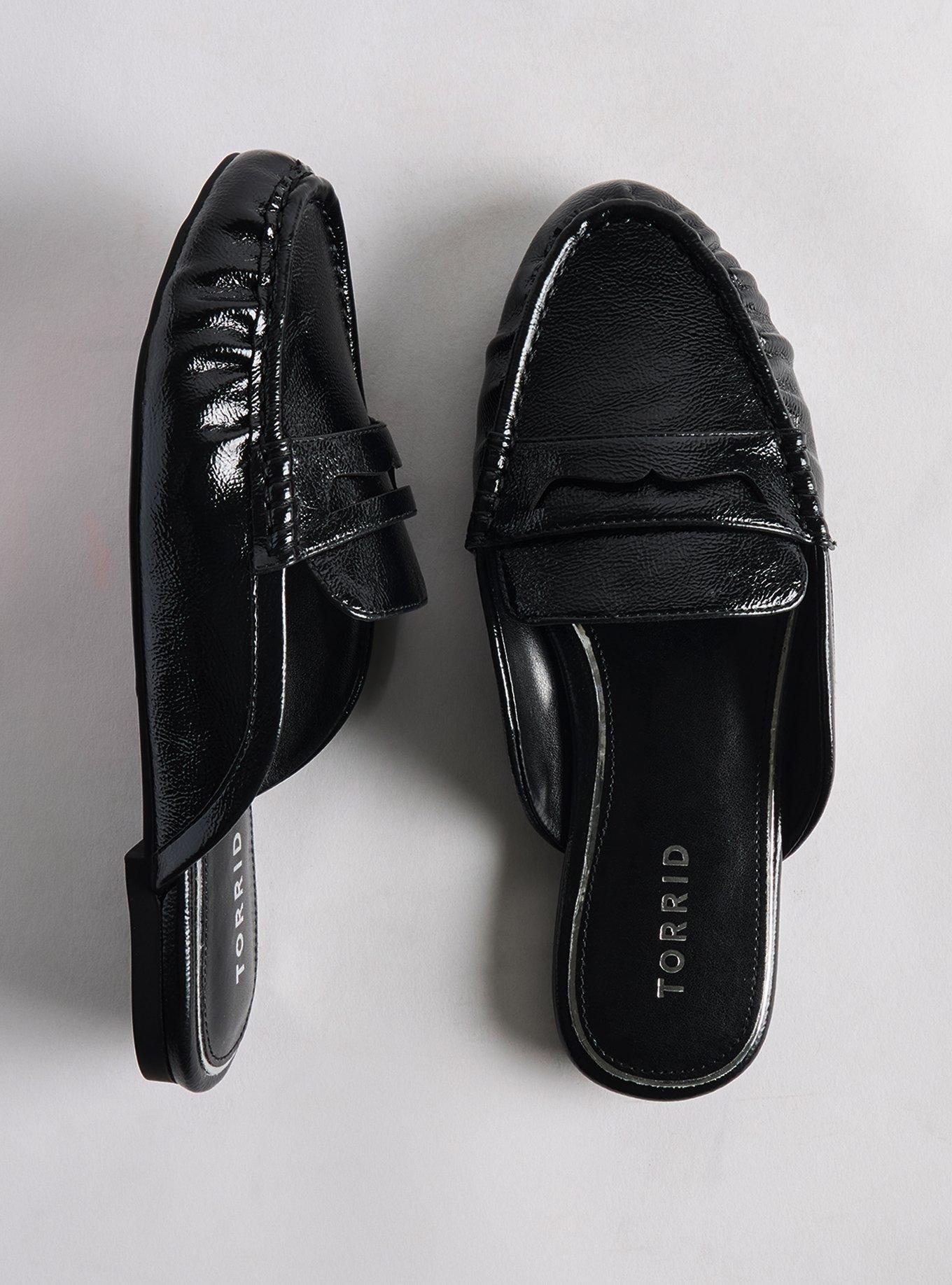 Plus Size Loafer Mule (WW), BLACK, hi-res