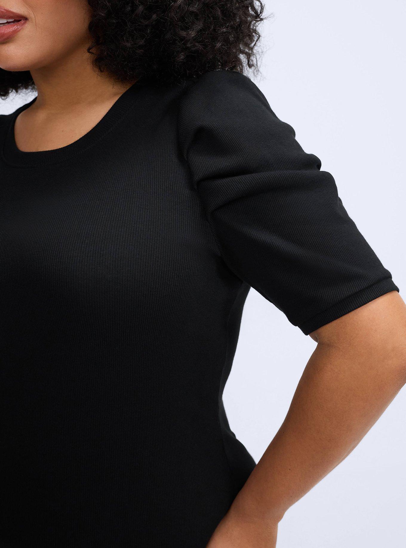 Belle Isle Ruched Sleeve Column Dress, DEEP BLACK, alternate