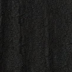 Plus Size Lace Column Maxi Dress, DEEP BLACK, swatch