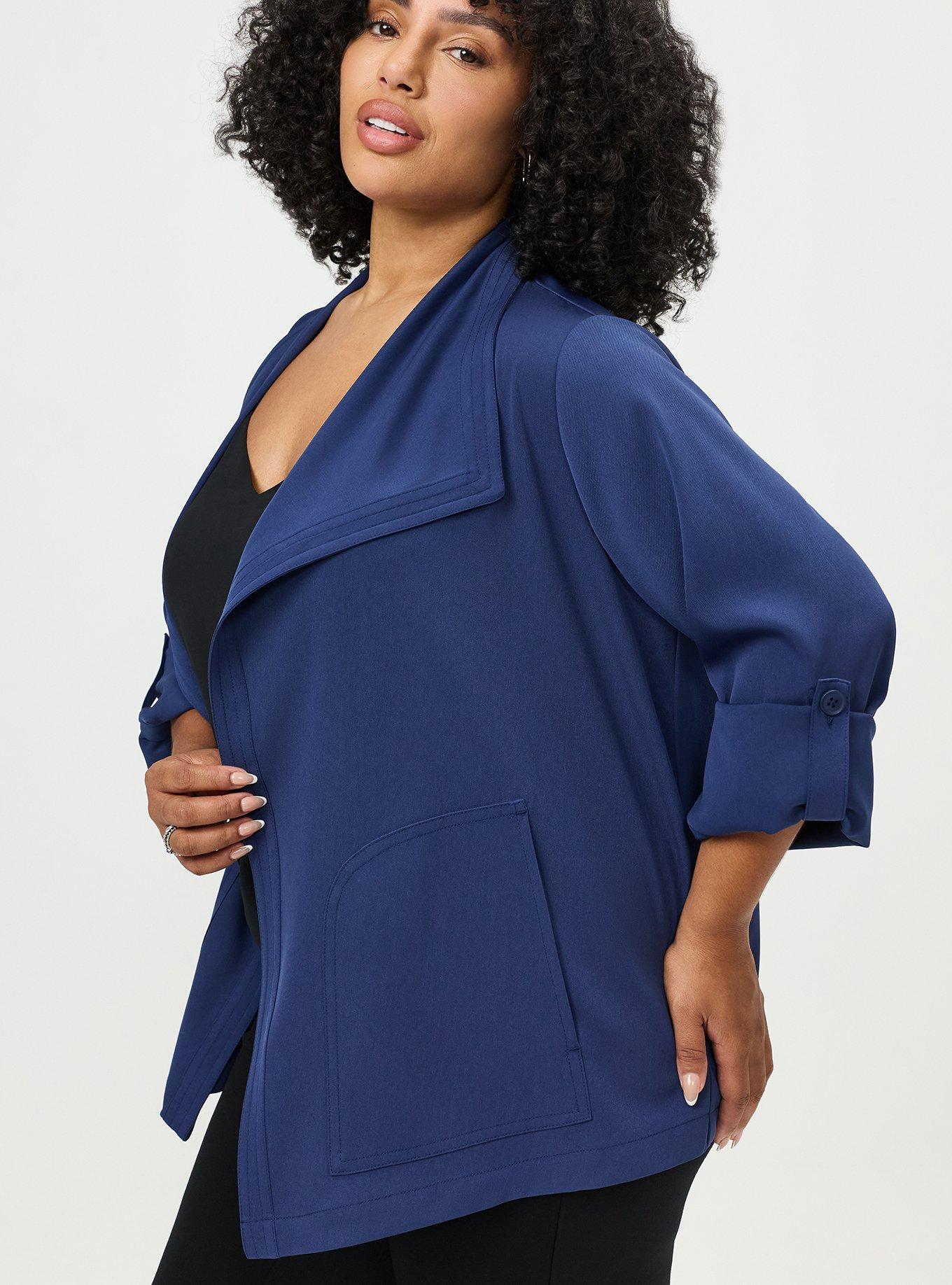 Lightweight Twill Shacket, MEDIEVAL BLUE, alternate