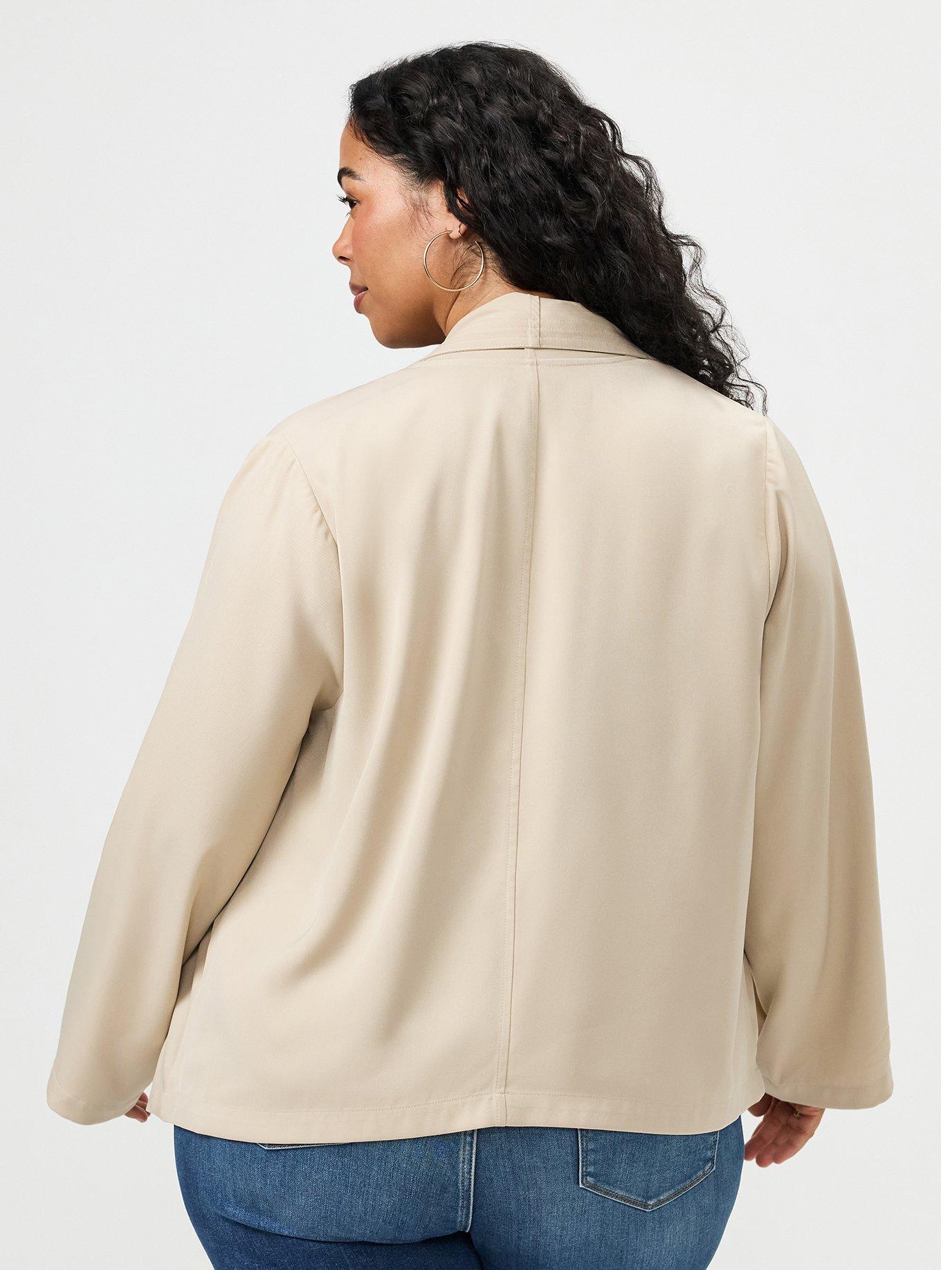 Lightweight Twill Shacket, VINTAGE KHAKI, alternate