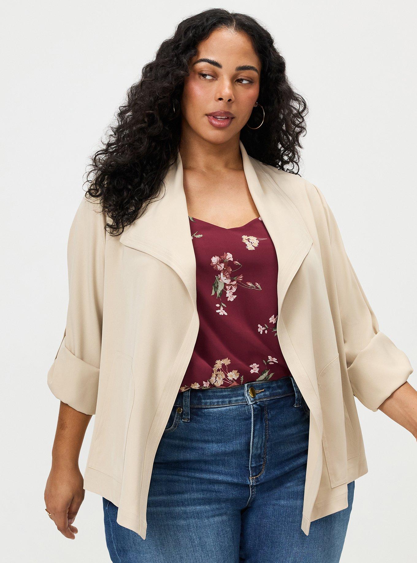 Lightweight Twill Shacket, VINTAGE KHAKI, alternate