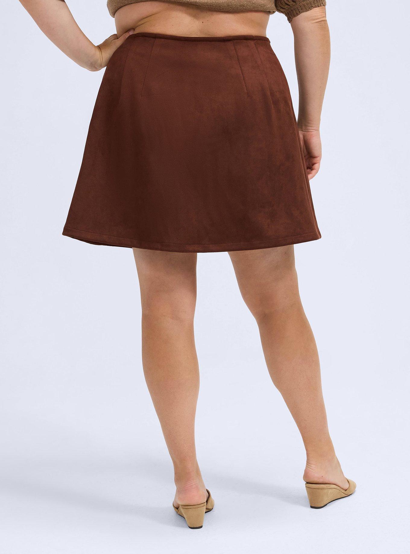 Belle Isle Pleated Mini Skort, CHOCOLATE FONDANT, alternate